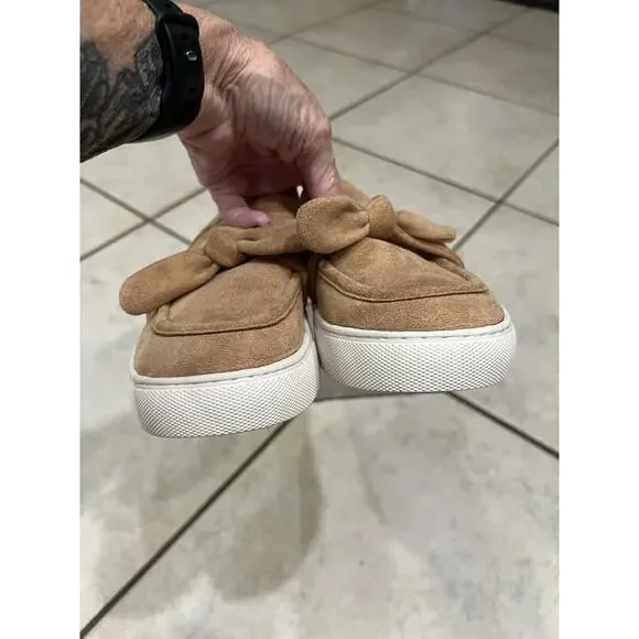 Hey Girl By Corkys Brown Faux Suede Why Knot Loafer Slip One Sz 8 - Picture 4 of 8